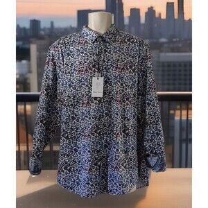 Robert Graham Forester Classic Fit Long Sleeve Mens Dress Shirt Size 2XL NWT